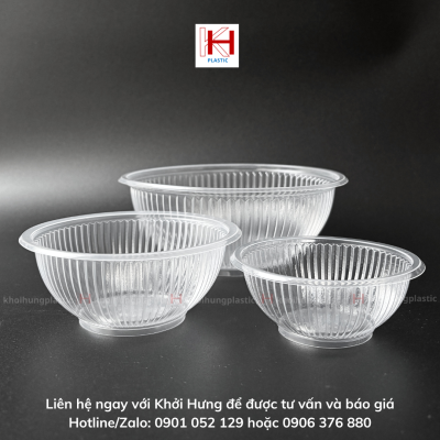 TÔ CHÉN NHỰA PP CÓ ĐẾ