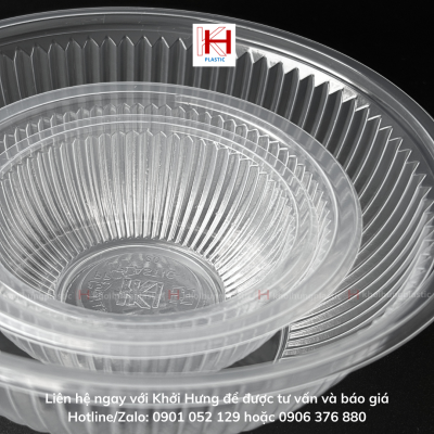 TÔ CHÉN NHỰA PP CÓ ĐẾ