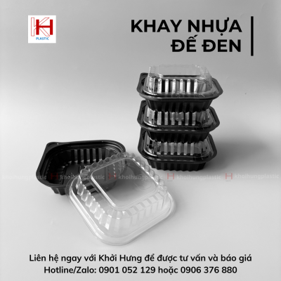 KHAY NHỰA ĐẾ ĐEN KH12