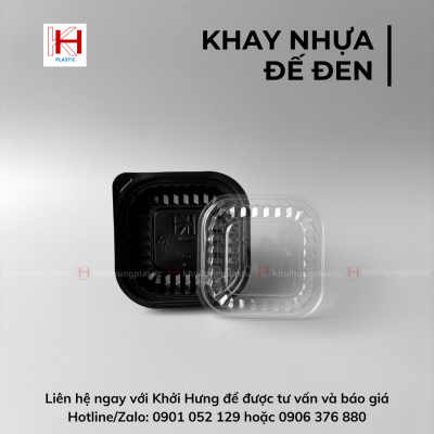KHAY NHỰA ĐẾ ĐEN KH12