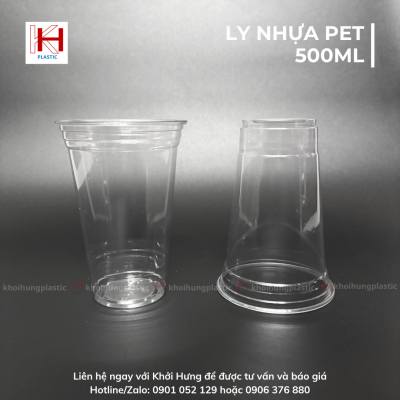 LY NHỰA PET 500ML